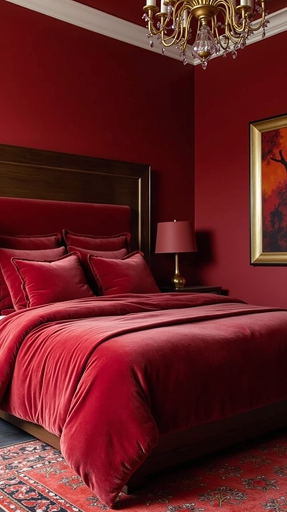 passionate warm red decor