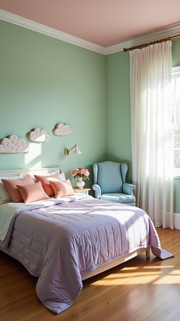 pastel inspired dreamy bedroom sanctuary
