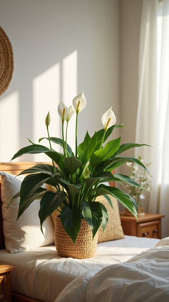 peace lily air purification benefits