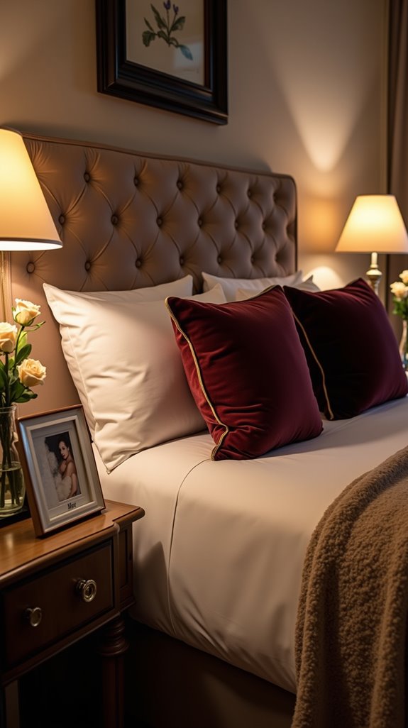 personalized romantic bedroom accessories