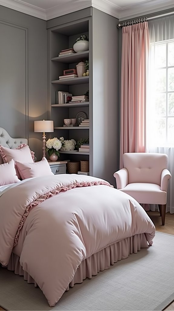 pink and grey diy decor