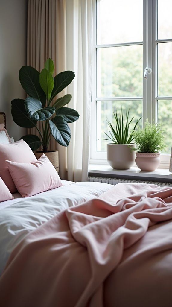 plants enhance bedroom serenity
