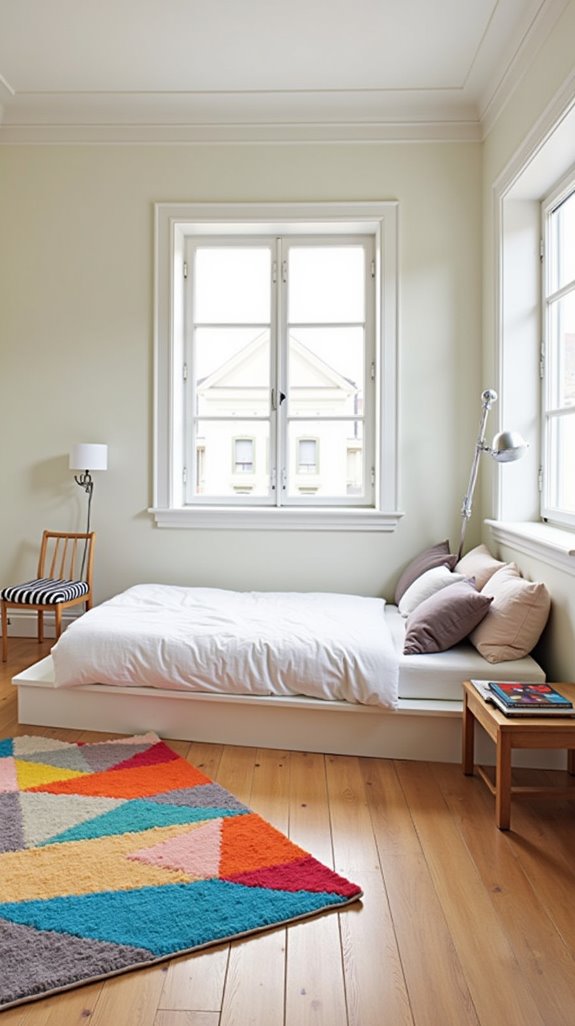 playful rugs enhance bedrooms