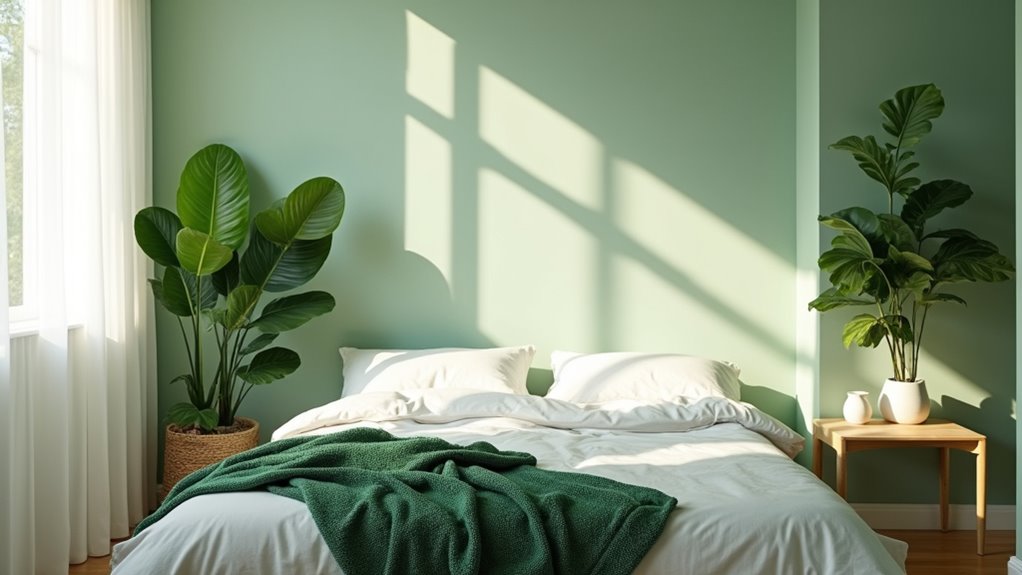 revitalizing green bedroom designs