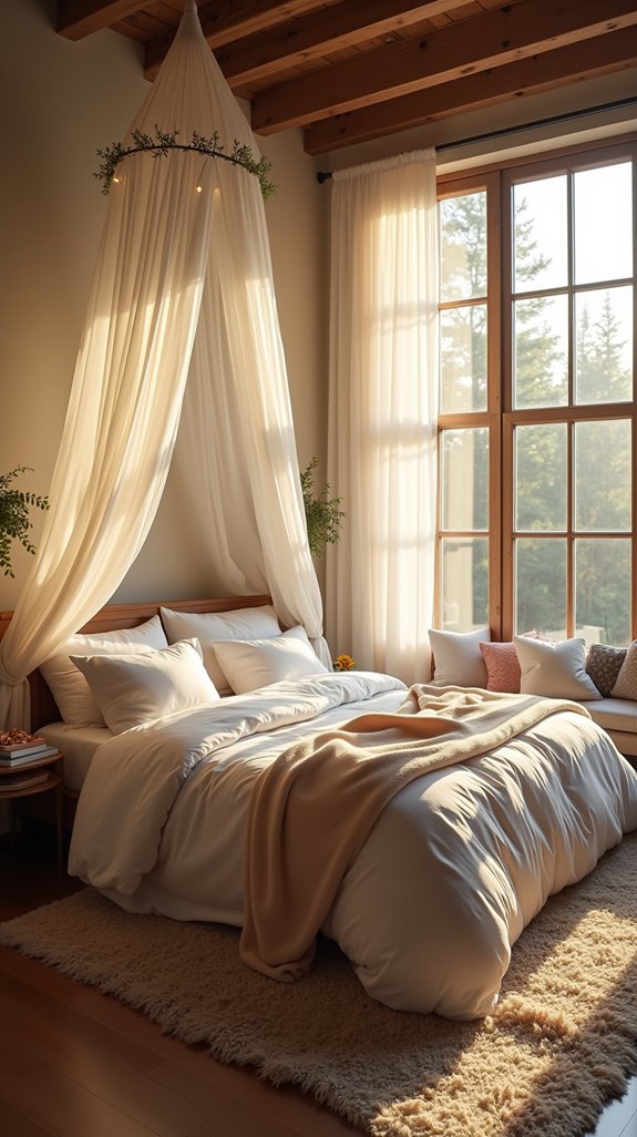 romantic loft canopy bed