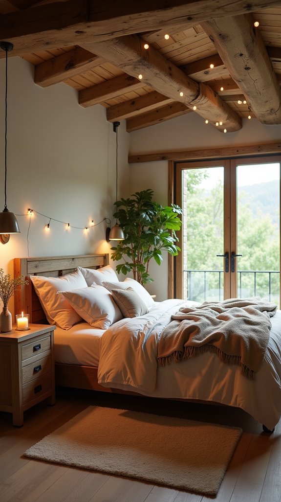 rustic cozy bedroom transformation
