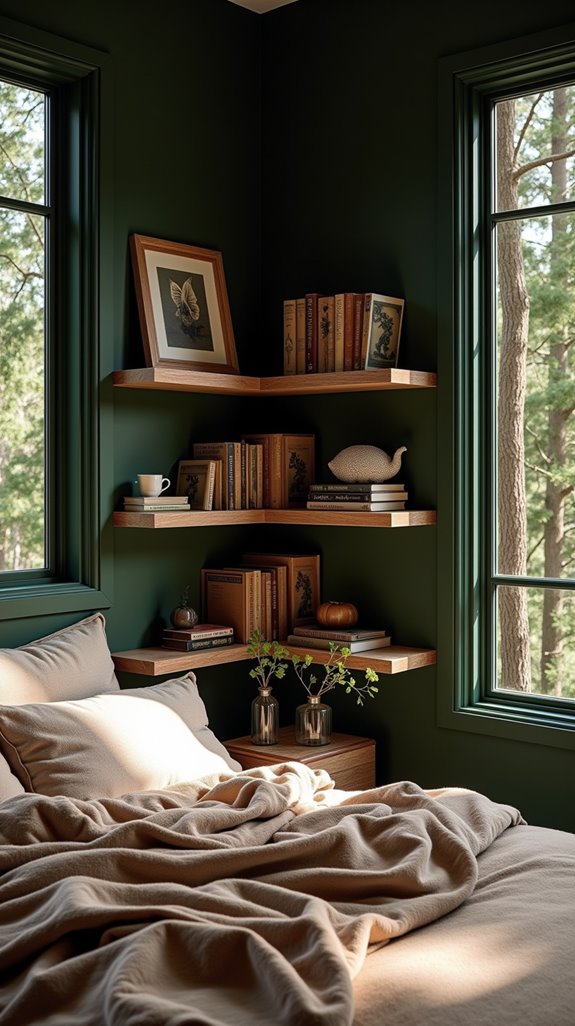 rustic shelving for storage