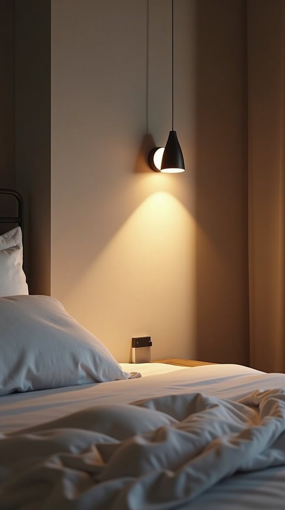 safe convenient bedroom lighting
