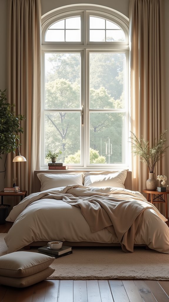 serene bedroom relaxation layout