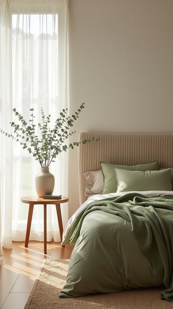 serene beige and green oasis