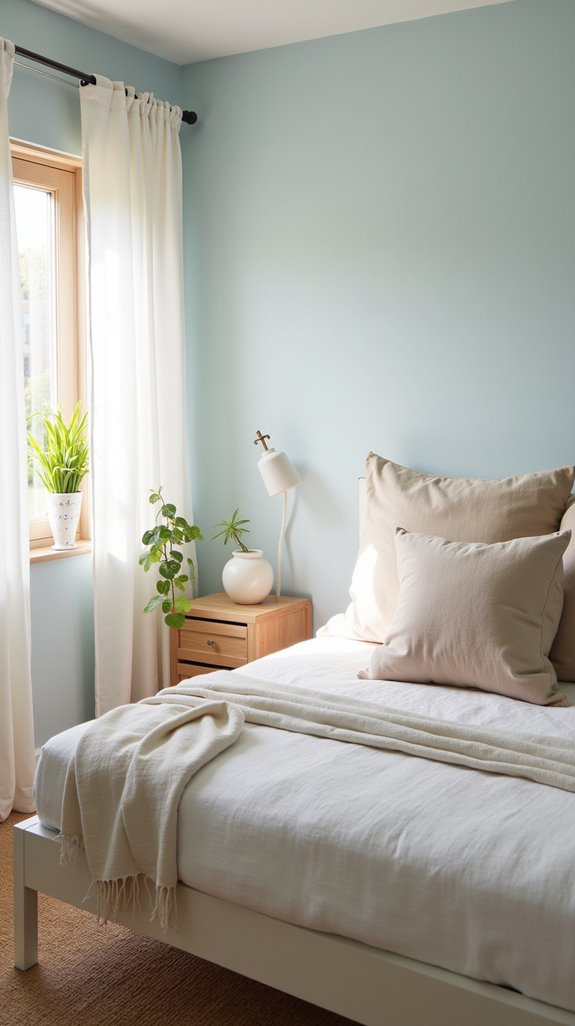 serene earthy blue balance