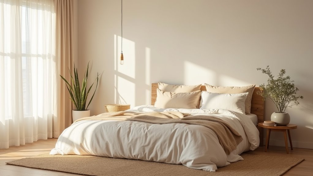 serene neutral bedroom aesthetics
