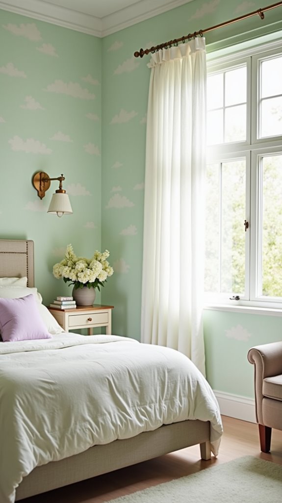serene pastel bedroom sanctuary