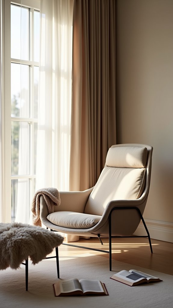 sleek lounge chairs elevate decor