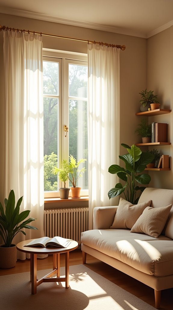 soothing warm light ambiance