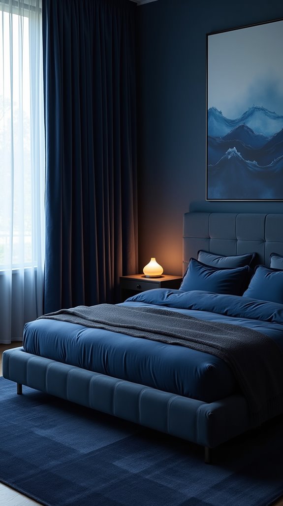 spa like retreat with blue