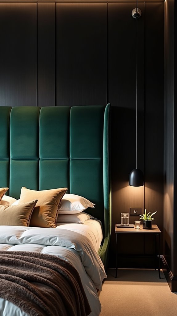 statement headboards for contrast