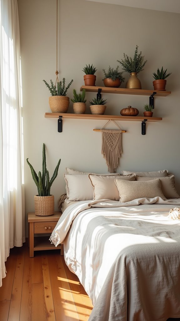 stylish functional floating shelves