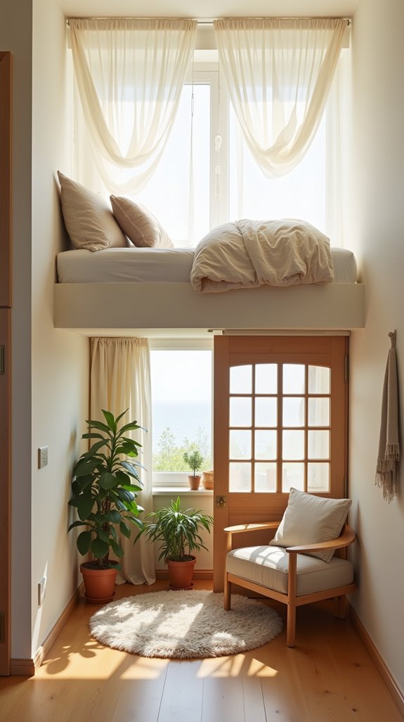 stylish loft bed dividers