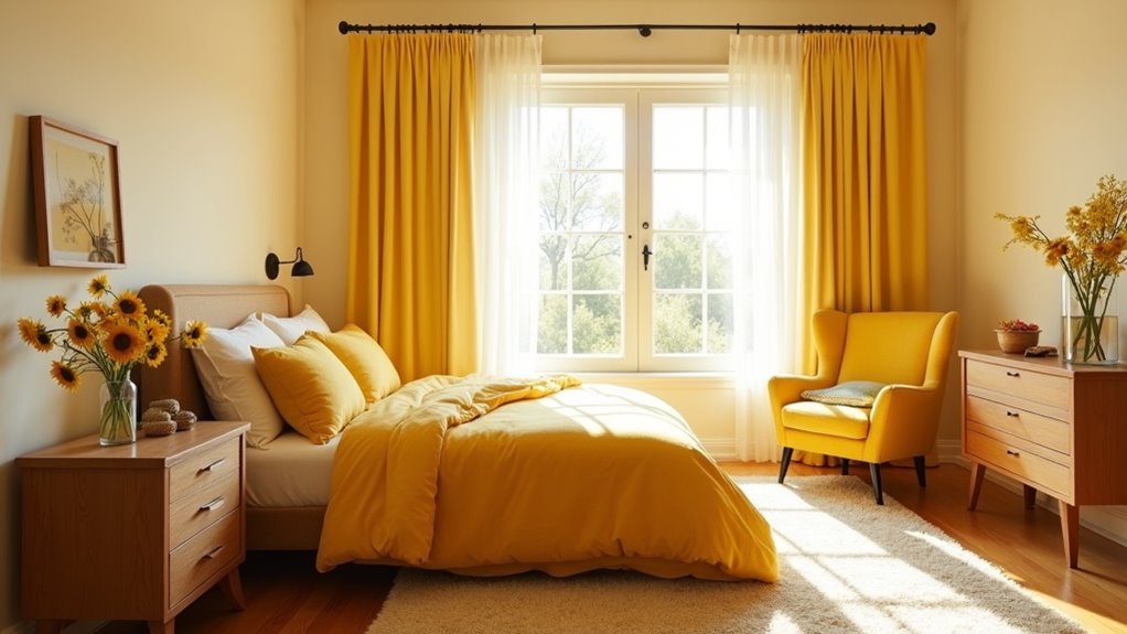 sunny yellow bedroom inspiration