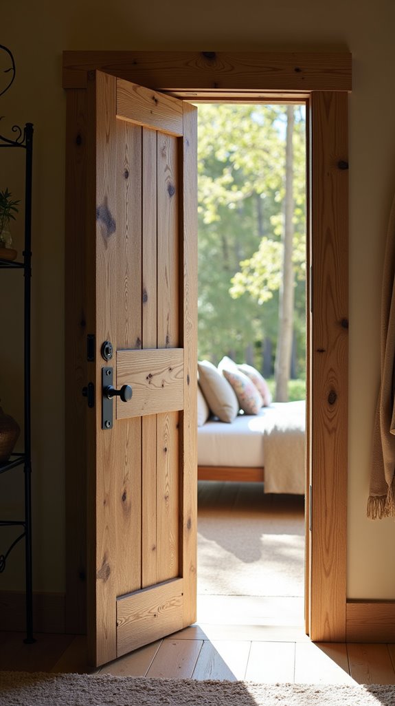 sustainable rustic wood doors