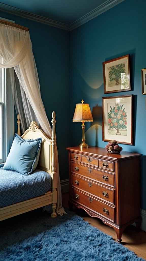 timeless dark blue elegance