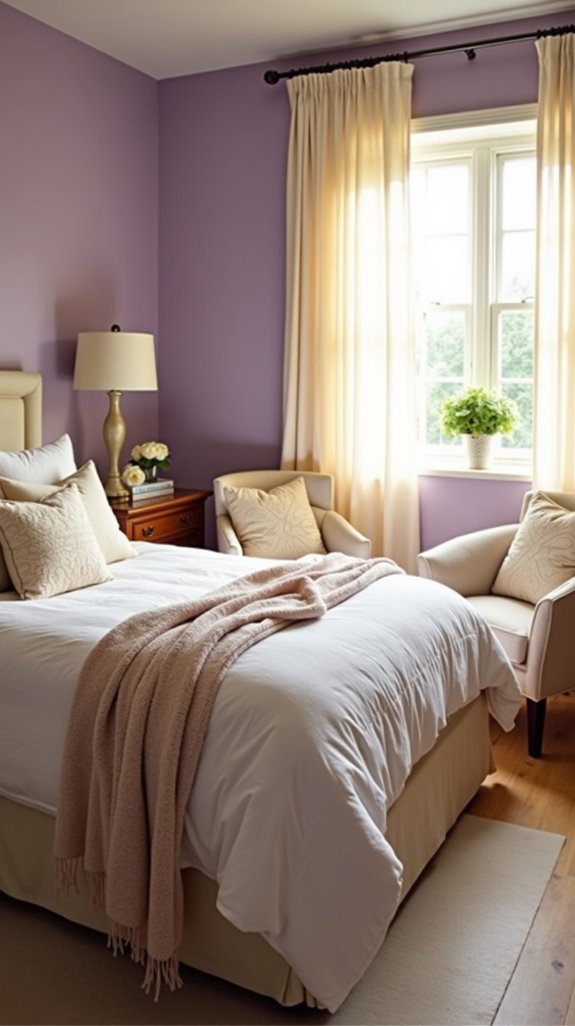 tranquil lavender bedroom retreat