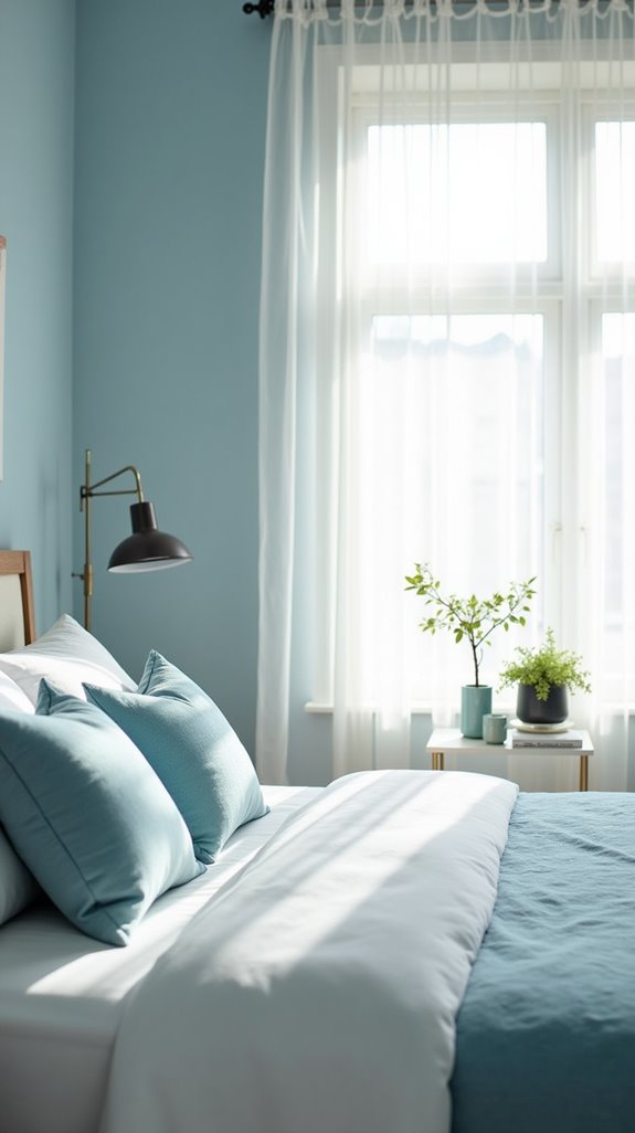 transform bedroom with light blue