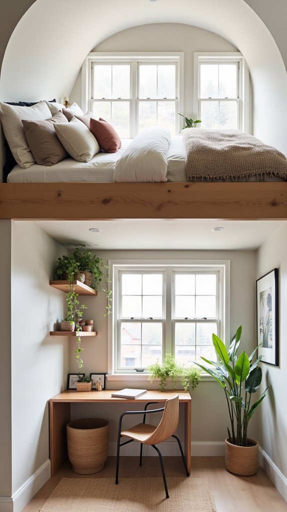 transform loft bed space