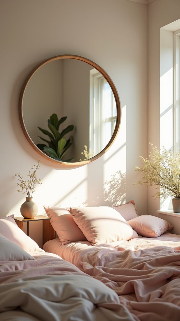 unique circular mirror accents