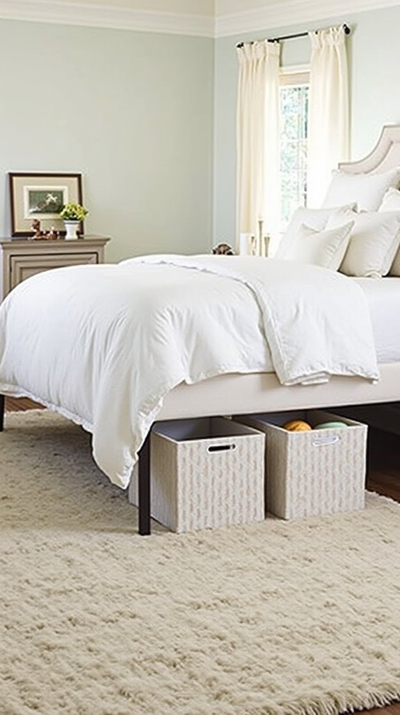 utilize under bed storage solutions