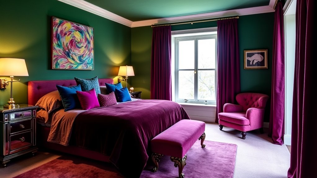 vibrant bedroom color schemes