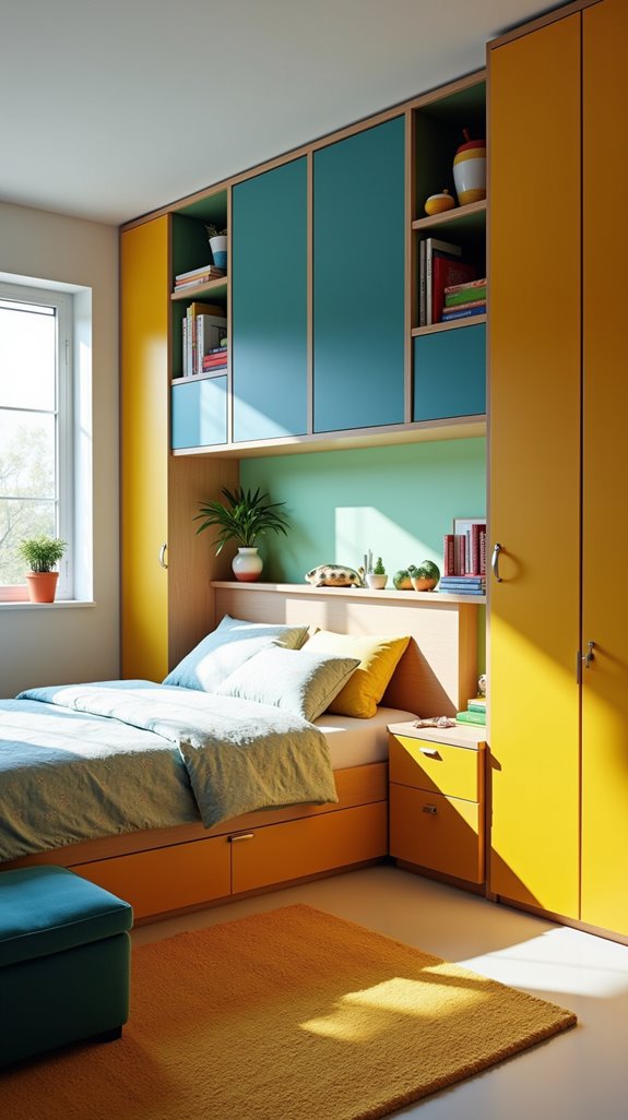 vibrant colorful storage solutions