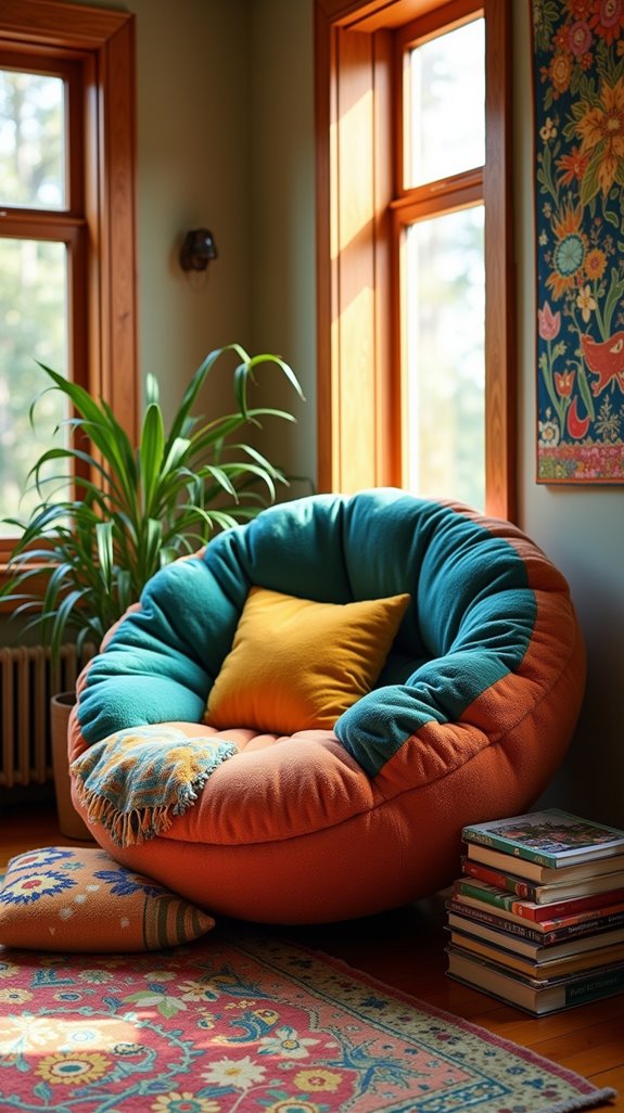 vibrant comfortable papasan chairs