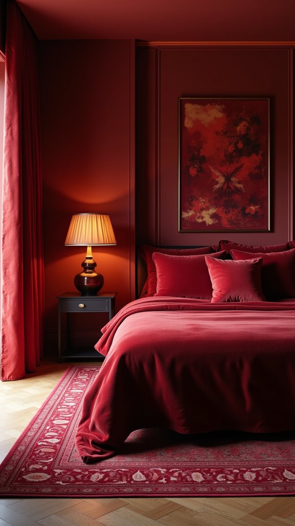 vibrant red rugs elevate style