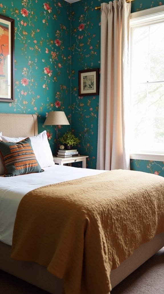 vibrant retreat wall treatments