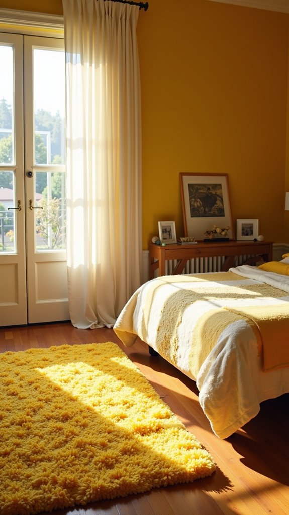 vibrant yellow rug styles