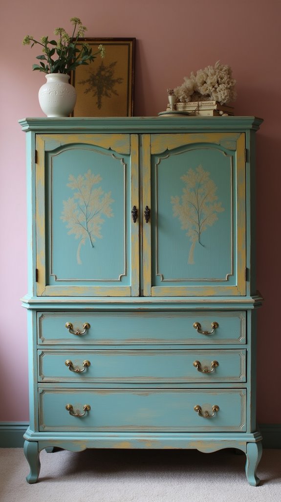 vintage color bedroom transformation