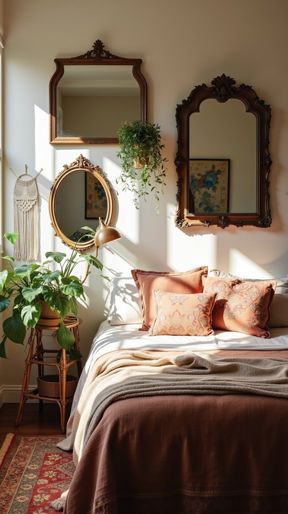vintage mirrors enhance space