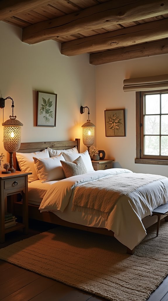 warm ambiance with lanterns