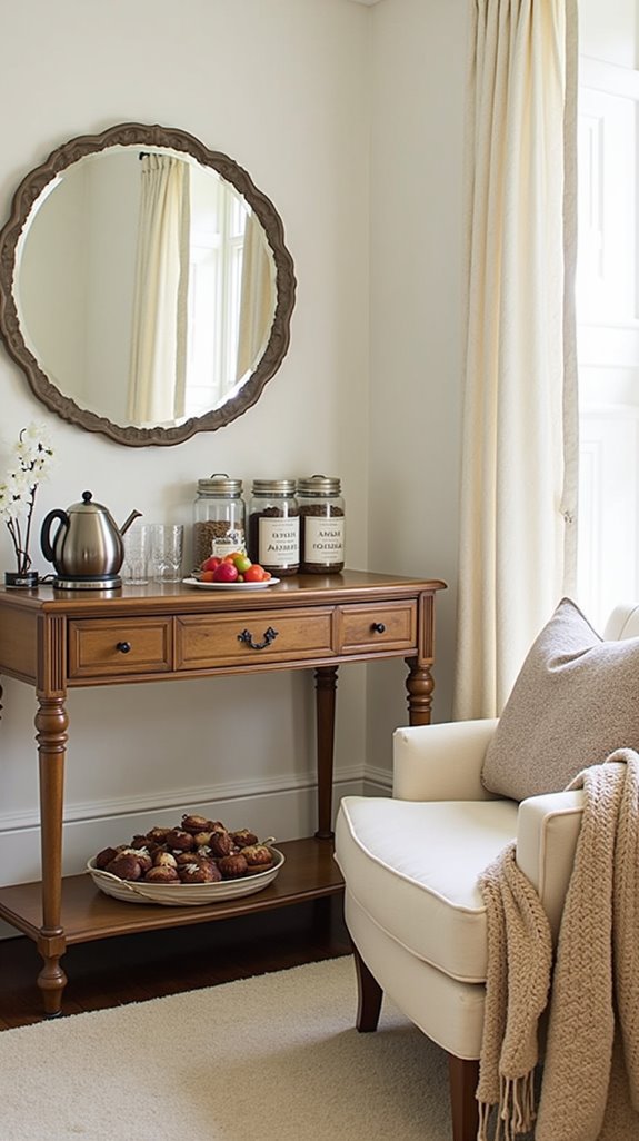 welcoming beverage station setup