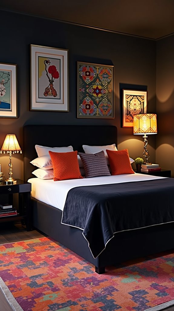 whimsical black accent decor