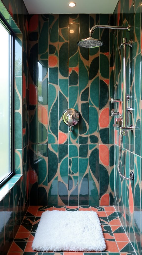 bold tiles enhance design