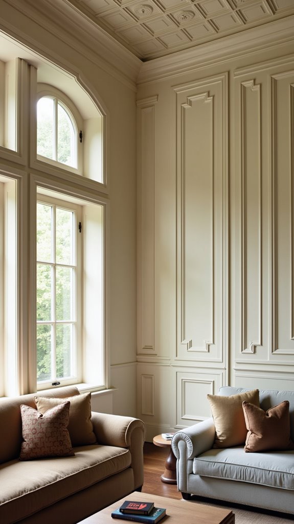 coffer ceilings add elegance