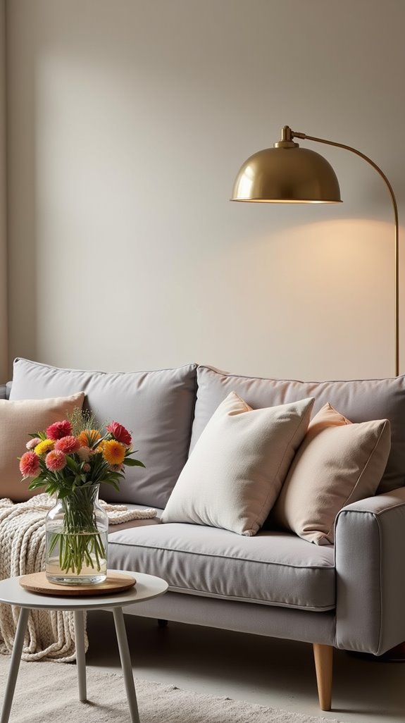 cozy ambiance with stylish lighting