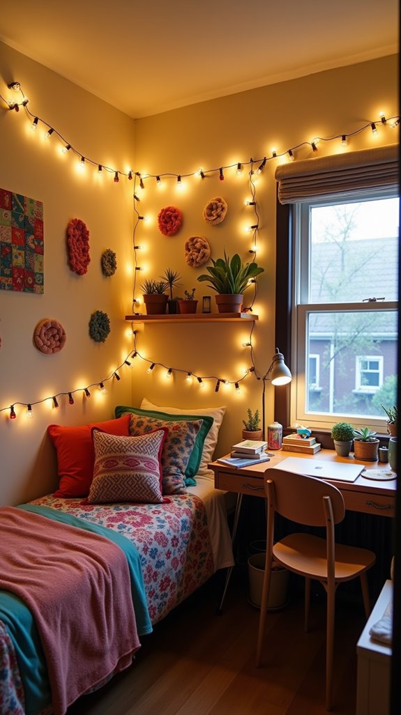 cozy personalized string lights
