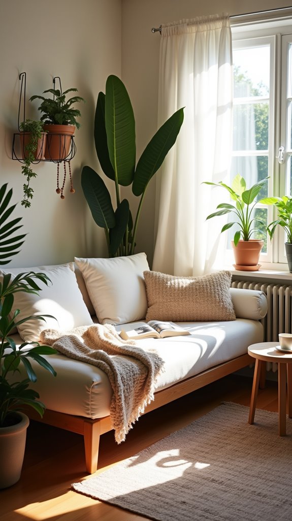 cozy reading nook creation