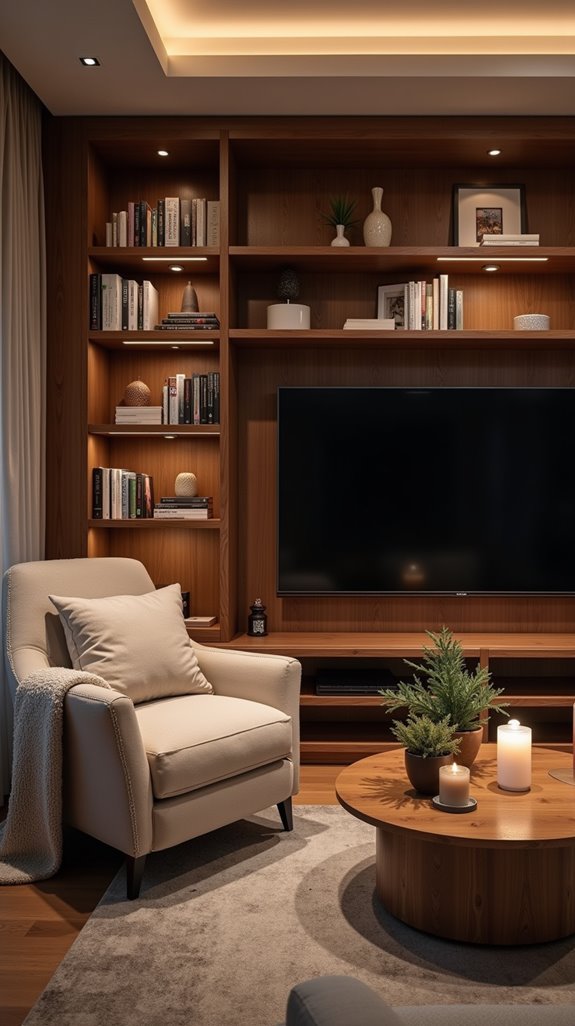 cozy tv nook creation