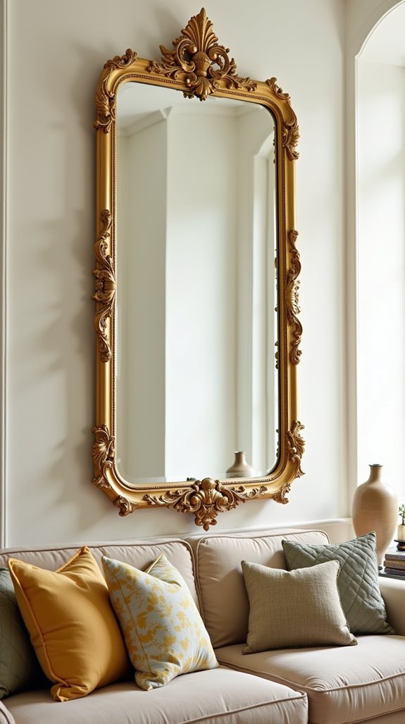 decorative mirrors enhance aesthetics