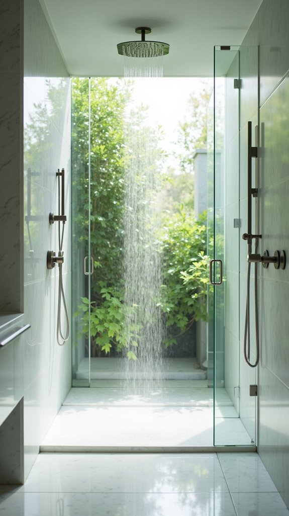elegant glass shower enclosures